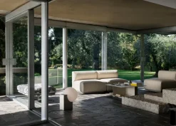 &Tradition Mesas De Centro De Exterior|Mesas De Exterior<Mesa de centro Develius EV3, Steel ivory, Ø89 × 40 cm Blanco