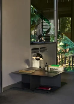 &Tradition Mesas De Centro De Exterior|Mesas De Exterior<Mesa de centro Develius EV3, Steel stone grey, Ø89 × 40 cm Gris