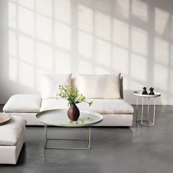 NORR11 Mesa de centro Duke small, Antique white Blanco Outlet
