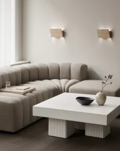 NORR11 Mesas De Centro<Mesa de centro Gear, Chai, 100x100 cm Beige