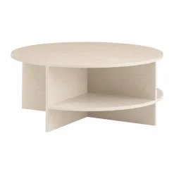 Muuto Mesa de centro Halves, Topo claro-terrazo, Ø85 cm Gris Online