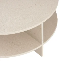 Muuto Mesa de centro Halves, Topo claro-terrazo, Ø85 cm Gris Online