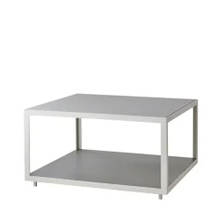 Cane-line Mesas De Centro De Exterior<Mesa de centro Level cerámica 79x79 cm, Light grey-white Gris