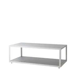 Cane-line Mesas De Centro De Exterior<Mesa de centro Level cerámica 62x122 cm, Light grey-white Gris