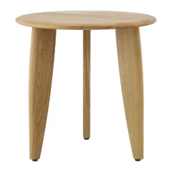 1898 Mesa de centro Lyckeby Ø45x44 cm, Naturlackad ek Marrón Outlet