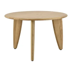 1898 Mesa de centro Lyckeby Ø60x37,5 cm, Naturlackad ek Marrón Discount