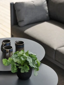 Brafab Mesa de centro Mill, Anthracite, Small High Ø50 cm Negro Online