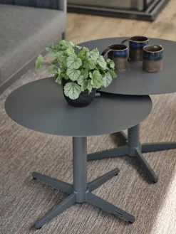 Brafab Mesa de centro Mill, Anthracite, Large Ø75 cm Negro Online