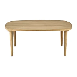 1898 Mesa de centro Nyhem 89x59x37 cm, Naturlackad ek Marrón Discount