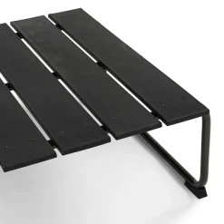 Mater Mesa de centro Ocean lounge table 70x70x30 cm, Black Negro