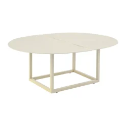 Brafab Mesa de centro Olive, Pearl white, 110x80 cm Blanco Outlet