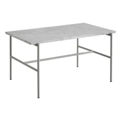 HAY Mesas De Centro<Mesa de centro Rebar 80x49x40,5 cm, Grey marble-fossil Gris