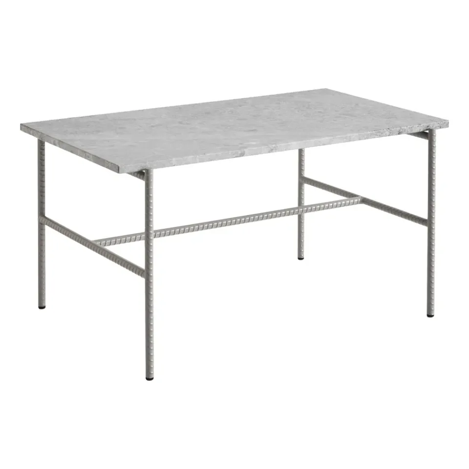 HAY Mesas De Centro<Mesa de centro Rebar 80x49x40,5 cm, Grey marble-fossil Gris