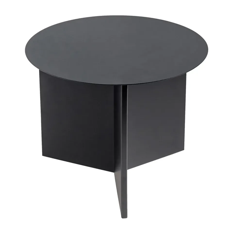 HAY Mesas De Centro<Mesa de centro Slit Ø45 cm, Black Negro