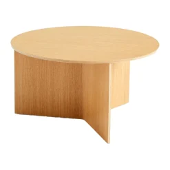 HAY Mesas De Centro<Mesa de centro Slit Ø65 cm, Lacquered oak Marrón