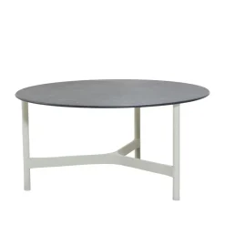 Cane-line Mesa de centro Twist large Ø90 cm, Fossil black-white Negro Hot