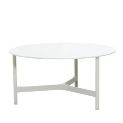 Cane-line Mesas De Centro De Exterior<Mesa de centro Twist large Ø90 cm, White-white Blanco