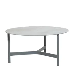Cane-line Mesas De Centro De Exterior<Mesa de centro Twist large Ø90 cm, Fossil grey-light grey Gris