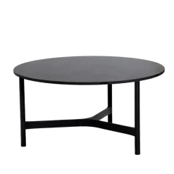 Cane-line Mesa de centro Twist large Ø90 cm, Dark grey-lava grey Gris Hot