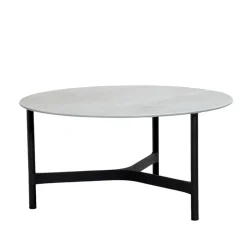 Cane-line Mesas De Exterior|Muebles Lounge De Exterior<Mesa de centro Twist large Ø90 cm, Fossil grey-lava grey Gris