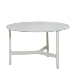 Cane-line Mesa de centro Twist medium Ø70 cm, White-white Blanco Outlet