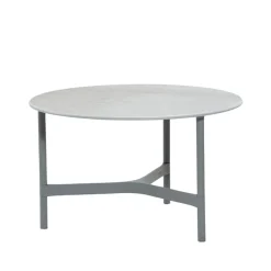 Cane-line Mesas De Centro De Exterior|Mesas De Exterior<Mesa de centro Twist medium Ø70 cm, Fossil grey-light grey Gris