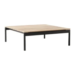 &Tradition Mesa de centro Ville Outdoor AV50, Warm black-teak Negro Best