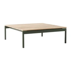 &Tradition Mesas De Centro De Exterior<Mesa de centro Ville Outdoor AV50, Bronze green-teak Verde