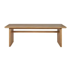 1898 Mesa de comedor Berghem 90x220 cm, Laqurered oak Marrón Outlet