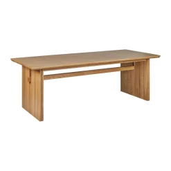 1898 Mesa de comedor Berghem 90x220 cm, Laqurered oak Marrón Outlet