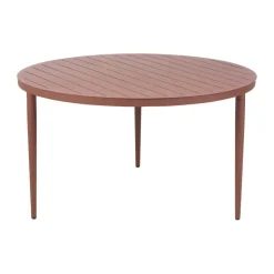 Brafab Mesas De Exterior<Mesa de comedor Bigby, Zin Red, Ø130 cm Rojo