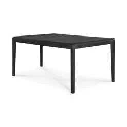 Ethnicraft Mesa de comedor Bok outdoor teka lacado , 162 x 80 cm Negro Outlet