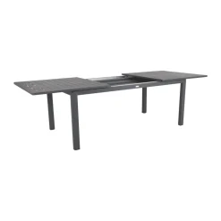 Brafab Mesa de comedor extensible Lomma, Anthracite 194-312 cm Gris Hot