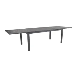 Brafab Mesa de comedor extensible Lomma, Anthracite 194-312 cm Gris Hot