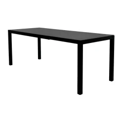 Fiam Mesas De Jardín<Mesa de comedor extensible Aria 140-200 cm, Black Negro