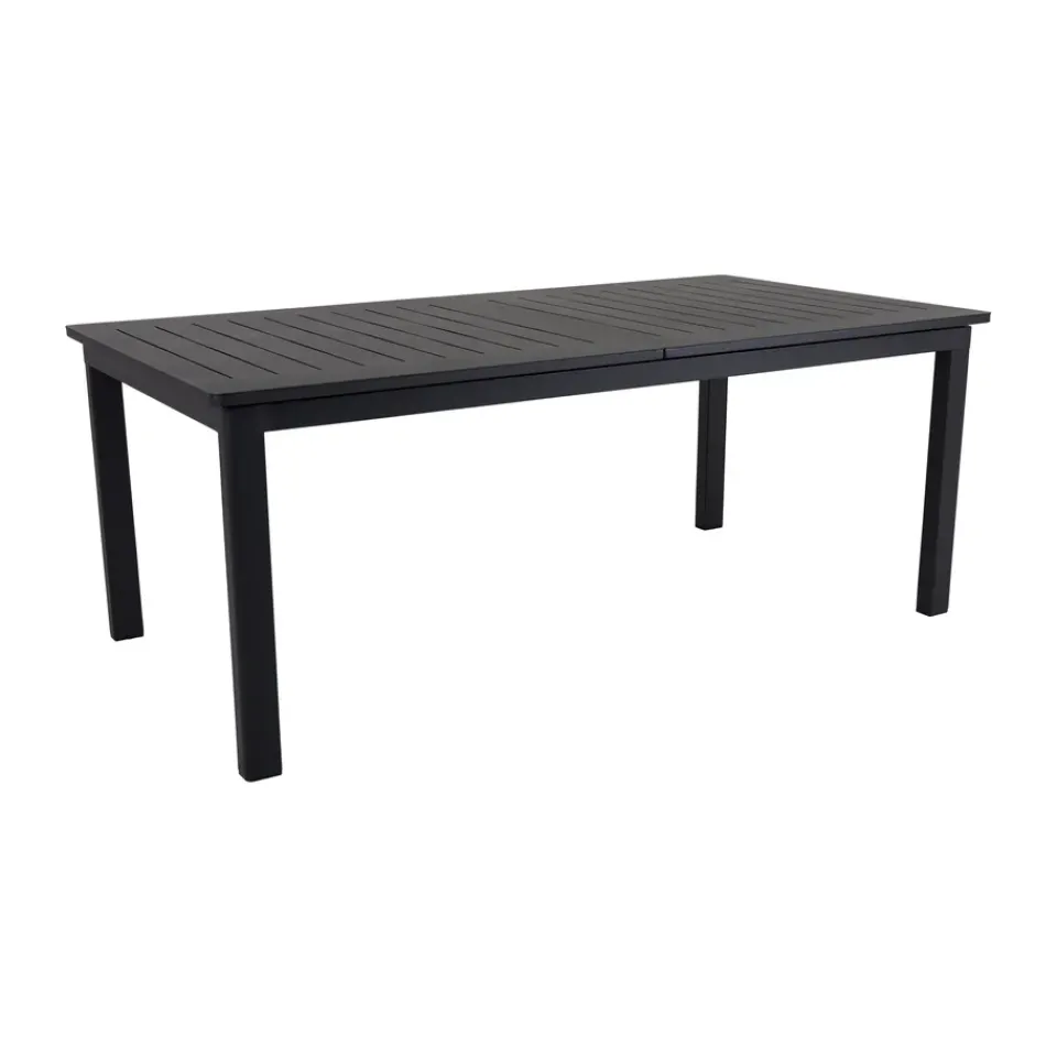 Brafab Mesa de comedor extensible Lomma, 194-312 cm Negro Sale