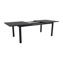 Brafab Mesa de comedor extensible Lomma, 194-312 cm Negro Sale