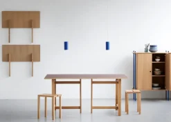 MOEBE Mesa de comedor Rectangular, Burgundy, 160x90 cm Marrón Best