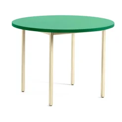 HAY Mesa de comedor Two-Colour Ø105 cm, Ivory-green mint BlancoVerde Sale