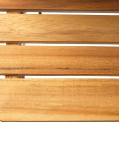 FDB Møbler Mesa de exterior M26 Lilleø, Teak-acero inoxidable Beige Discount
