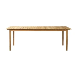 FDB Møbler Mesa de jardín M2 Sammen, Teak-nature oiled Marrón Outlet