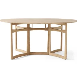 &Tradition Mesa Drop Leaf HM6, Roble aceitado blanco Beige Hot