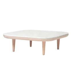 &Tradition Mesas De Centro<Mesa Fly SC4, Roble aceitado claro + mármol blanco BeigeBlanco