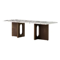 Audo Copenhagen Mesas De Centro<Mesa lounge Androgyne, Dark st. oak-Calacatta viola MarrónBlanco