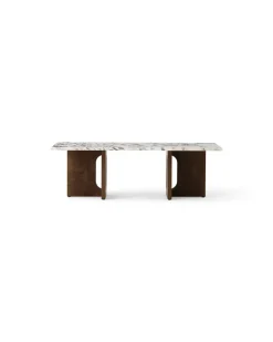 Audo Copenhagen Mesas De Centro<Mesa lounge Androgyne, Dark st. oak-Calacatta viola MarrónBlanco