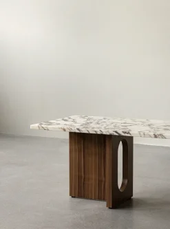 Audo Copenhagen Mesas De Centro<Mesa lounge Androgyne, Dark st. oak-Calacatta viola MarrónBlanco