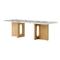 Audo Copenhagen Mesas De Centro<Mesa lounge Androgyne, Natural oak-Calacatta viola Beige