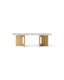 Audo Copenhagen Mesas De Centro<Mesa lounge Androgyne, Natural oak-Calacatta viola Beige