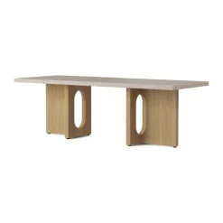 Audo Copenhagen Mesas De Centro<Mesa lounge Androgyne, Sand/kunis breccia, base de roble Beige