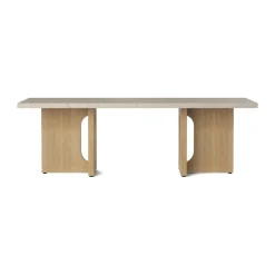 Audo Copenhagen Mesas De Centro<Mesa lounge Androgyne, Sand/kunis breccia, base de roble Beige